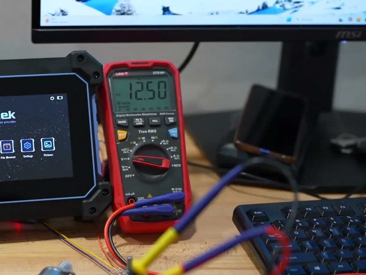 DC volts across the coil connector: 12.50 V